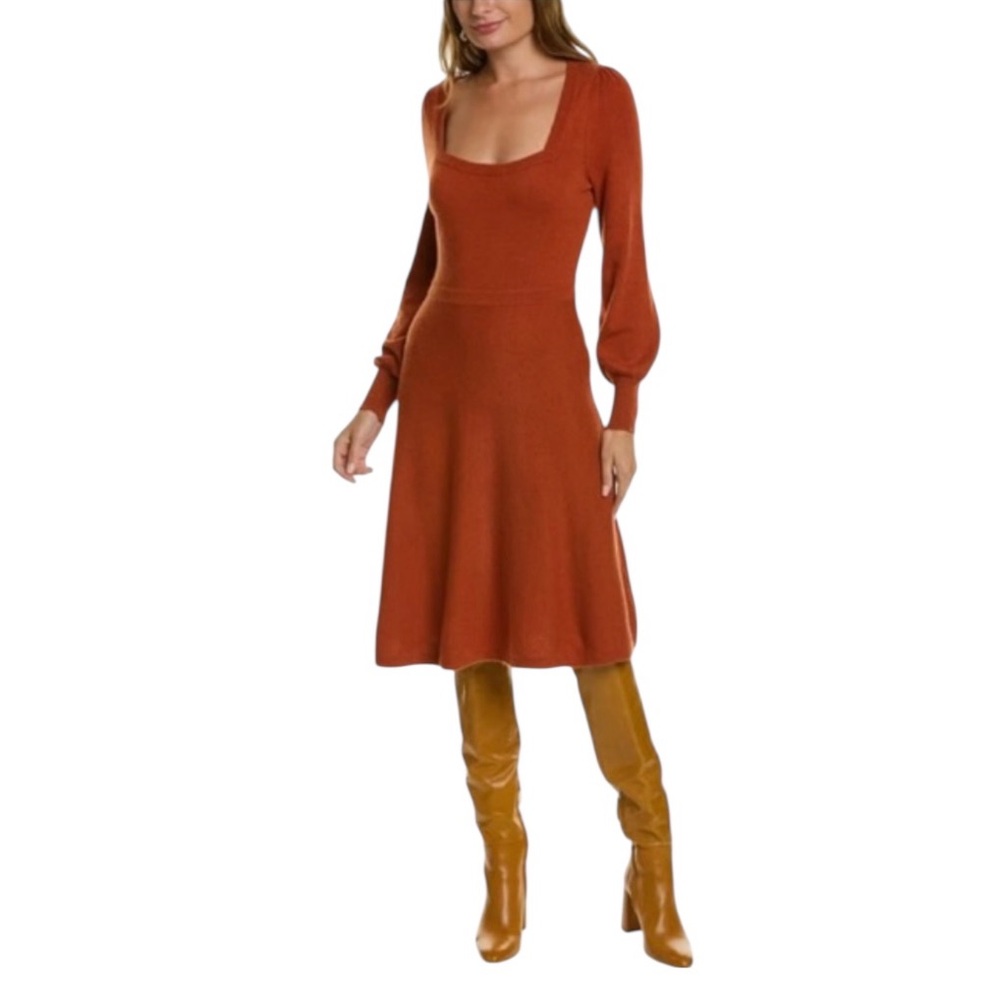 Boden Square Neck Sweater Dress Long
